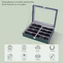 AUTOARK Leather 8 Piece Eyeglasses Storage and Sunglass Glasses Display Case Organizer