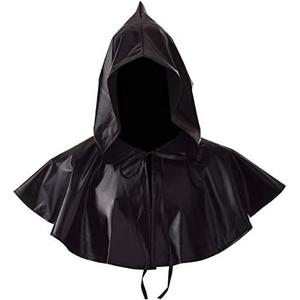 BLESSUME Medieval Cowl Hat Cross Necklace Wicca Pagan Hood Cosplay Accessory