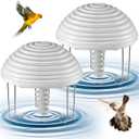 Water Agitator for Bird Bath, Battery Birdbath Water Circulator, Waterproof and Quiet, Energy Saving Bird Bathtub Mixer for Patio Garden Pond Decoration(Grey,2 Pack) (Gray)