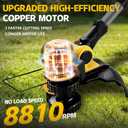 Cordless String Trimmer for Dewalt 20V Max Battery (No Battery), 12-Inch Electric Weed Grass Trimmer, 800W Brushed Motor, 8810RPM, Auto Line Feed, w/ 6 Line Spools, Adjustable Handle