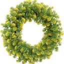 Wreath for Front Door 20 Inch Artificial Summer Wreath Year-Round Indoor/Outdoor Green Decor for Home, to Your Front Door, Wall, or Farmhouse - Spring, Summer, Fall, All Seasons