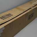 GOFLAME 5ft Prelit Christmas Half Tree, Artificial Half-Shape Christmas Tree with Premium PVC Needles and Sturdy Metal Stand, 8 Flashing Modes Christmas Trees, for Holiday Indoor Decoration