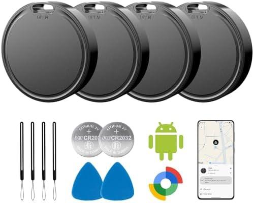 Air Tags for Android,Air Tags-3 Pack Android,Android Tracker Tags,2 Year Battery Life,Google Find Trackers for Google'S Find Hub App,IP65 Waterproof Luggage Tracker Android for Keys,Wallets,Suitcases
