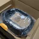 Cast Iron Wood Fire Pizza Oven Outdoor - Easily Fits 12 Inch Pizza - Wood Burning Oven with Stone, Recipe Book, and Cleaning Brush - Perfect for Backyard Cooking and Family Gatherings