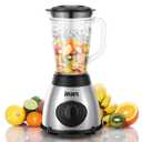 Blender for Smoothies, 1000W Glass Blender for Kitchen Countertop with 48oz Glass Jar Ice Crusher or Juice, Milkshake, Dessert