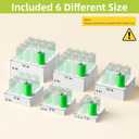 PPH-Sisy 6 Pcs Large Buffet Risers Display Stands Set 7" to 12"- Acrylic Food & Dessert Table Display Stand Shelf for Party, Catering, Jewelry, Collectibles, White Cube Storage Boxes