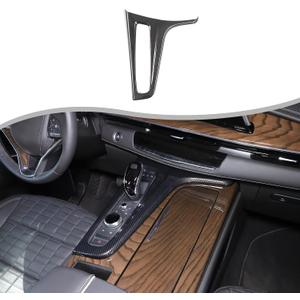Gear Shift Panel Trim Cover Compatible with Cadillac Escalade 2021-2023, Car Gear Shifter Console Anti-Scratch Panel Frame Decorative Sticker Protection Interior Accessories (Carbon Fiber Pattern)