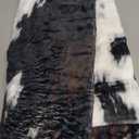 Aportt Cow Print Blanket Soft Flannel Lightweight Cowhide Western Throw Blanket Cozy Warm White Brown Cow Blankets All Seasons Living Room Decor for Couch Chair Bed Sofa Office 40x50 inch