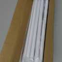 2 Pack White Curtain Rods for windows 32 to 62 inch, 5/8 inch Splicing Heavy Duty Metal Curtain Rod Set with Brackets, 32-62" -2pcs, White