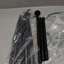 ENJOYBASICS 2 Pack Adjustable Spring Tension Curtain Rods 32 to 78 Inches, Stainless Steel Matte Black Shower Rod No Drilling for Window, Bathroom, Closet, Room Divider, 7/8" Diameter