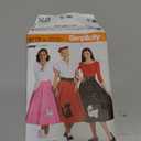 Simplicity 8775 Women's 1950's Vintage Rockabilly Poodle Skirt Sewing Pattern, Sizes 14-22