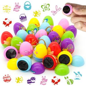 Childom 24 Pcs Easter Egg Fillers Stuffers for Kids, Easter Stamps Basket Stuffers, Easter Stamps Toys Bulk for Easter Eggs Hunt, Easter Party Favors for Goodie Bags,Classroom Prize Supplies, Children