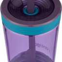 Contigo Kids Spill-Proof 14oz Tumbler with Straw and BPA Free Plastic Eggplant