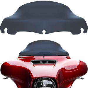 JMTBNO Smoke 9" Motorcycle Wave Windshield Windscreen Compatible with 2014-2023 Harley Davidson Touring Street Glide Electra Glide Ultra Limited Tri Glide FLHT FLHX FLHXS FLHTK