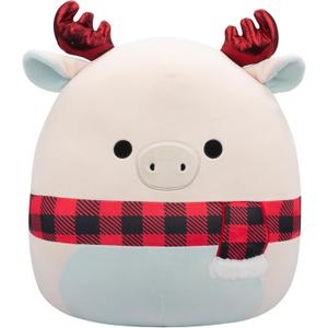 Squishmallows Original 16-Inch Matthew White Moose with Scarf - Official Jazwares Plush (Large)