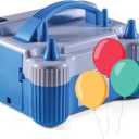 Prextex Portable Balloon Pump Strong Electric Air Blower Dual Nozzle Balloons Inflator for Fast and Easy Bulk Balloons Filling for Event and Party Decoration - Balloon Pump Electric (800W, 110V)