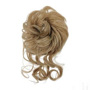 Curly Messy Bun Hair Piece for Updos with Claw Clip Hair Extensionsm #27 Brown Bun Clips for Hair,Long Beard Clip Claw in Bun Hair Pieces for Women Daily Use