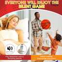 Silent Basketball Size 7 and Size 3 - Non-derforming Package, New Upgraded Weight 600g Grooved Airless Indoor Basketball, Silent Training Ball High Bounce for Quiet Dribbling and Indoor Training