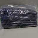 6 Pack Extra Heavy Duty Large Moving Bags with Strong Zipper & Comfortable Handles, Sturdy & Durable Clothes Storage Bags Totes Bins, Blue Packing Moving Boxes for College Supplies, Dark Blue