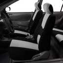 FH Group Flat Cloth Full Set Car Seat Covers Three Row 7 Seater - Universal Fit for Cars, Trucks & SUVs Gray