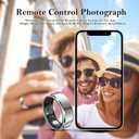 Delcast Smart Ring for Women Men-Wearable Fitness Tracker with Sleep Tracking Heart Rate Healthy Monitor Ring Activity Monitoring Steps Calories (9)