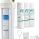 Whole-House Water Purifier Water Filtration System, a Water Filter for the Entire House, Meeting the Water Purification Needs of the Family, Suitable for Filtering impurities from Well (White)