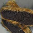 Valpeak Snow Boots for Women 2024 Furry Boots Winter Knee High Flat Heel Fluffy Faux Fur Boots (44, Natural)