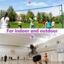 6 Pack Volleyballs Official Size 5, Soft Bulk Recreational Volley Balls with Pump and Net Bag for Indoor Outdoor Beach Pool Water Sand Game Training Match for Beginner