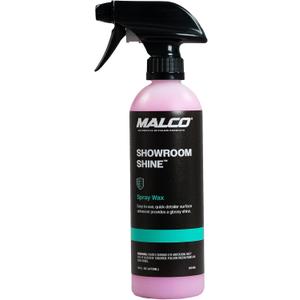 Malco Showroom Shine Spray Car Wax  Best Car Wax Spray for Professional Finish/Easy to Use Instant Detailer/Cleans and Waxes Painted Surfaces, Metal and Glass / 16oz. (110416)