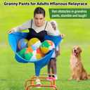 Granny Pants Yard Game for Adults (40 in * 31.5 in),2Pcs Granny Pants Outdoor Games with 10 Bouncy Balls,2 Pumps & Flags, Granny Pants Game for Family Carnival Party Reunion Gathering(Large)