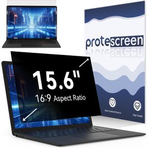 Laptop Privacy Screen 15.6 Inch Compatible with HP/Dell/Acer/Samsung/Asus/Lenovo/Toshiba,16:9 Aspect Removable Anti Glare Blue Light Filter Protector, 15.6 in Laptop Privacy Screen Shield