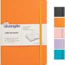 GUANGBO Lined Journal Notebook for Work with 160 Pages, 5.6" x 8" Hardcover Notebooks Journals Medium Size for Writing Women Men