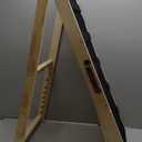 Dog Ramp for Bed - Foldable Small to Large Dog Ramp for Couch - 6 Adjustable Height from 12" to 24" - Stairs with High Traction Mat - Wooden Portable Ramp for Dogs to Get on Bed Couch Car Up to 200LBS (Burlywood(black))