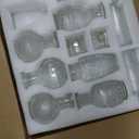 Set of 20 Glass Bud Vases,Small Clear Vases,Wedding Centerpiece Table Decorations,Clear Vintage Embossed Mini Vases,Flower Arrangements in for Party or Home Decor