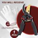 Advanced Bypass Trimming Scissors - Professional Gardening Scissors, 1.57-inch Trimming Diameter Anti rust Stainless Steel Blades, Plant, Flower, Bush Manual Trimmer, 1-piece Set