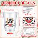 48 Pack 16 oz Derby Plastic Cups Bulk, Derby Clear Mint Julep Cups, Derby Party Supplies Plastic Cups, Derby Cups for Horse Racing Party, Plastic Derby Party Cups for Horse Party Decorations