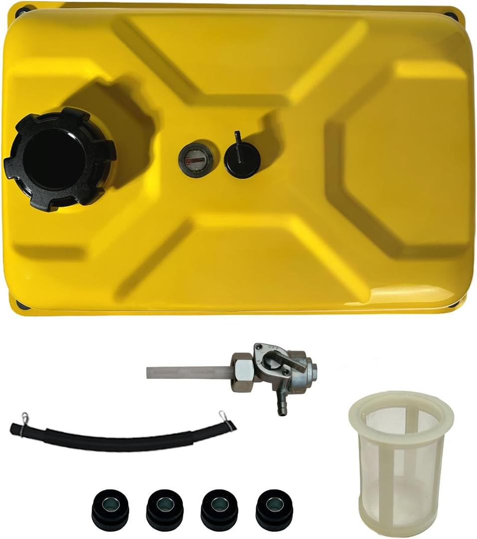 YAMAKATO 13.5*19.5" 5 Gallon Generator Fuel Tank for Champion 2800 3000 3550 3650 3800 4000 4375 4500 Watt & Honda Clone 3KW Dual Fuel Gas Tank