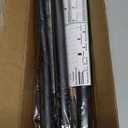 ZYRW Black Curtain Rod, Room Darkening Rods for Windows 28 to 48 Inches(2.3-4Ft), Wrap Around Curtain Rods, Heavy Duty Blackout Drapery, Modern Decorative Window Treatment Rod, Matte Black