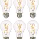 SYLVANIA LED TruWave Natural Series A19 Light Bulb, 40W Equivalent, Efficient 5.5W, Dimmable, 450 Lumens (40805), Soft White ( 6 Count )