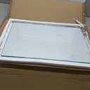 16" x 24" Rectangle Clear Tempered Glass Table Top 3/8" Thick Eased Corners Clear Tempered Top Patio Table Replacement with 10 Anti Slip Pads for Kitchen Coffee Dining Table