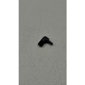 Aluminum 90 Degree 1/2 NPT Male to 3/8"(9.5mm) Hose Barb Push On Fitting Adapter, Black