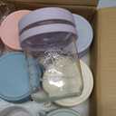 6 Pack Overnight Oats Containers with Lids and Spoons, 16 oz Glass Mason Overnight Oats Jars, Large Capacity Airtight Jars for Milk, Cereal, Fruit