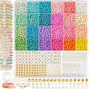 3mm Glass Seed Beads for Bracelet Jewelry Making 24 Colors Bracelet Making Kit for Girls Adults DIY Friendship Bracelets Kits with Letter Beads