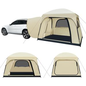 SUV Tent, Dual Mode (Party & Privacy), Heavy-Duty Oxford Fabric, Sturdy Metal Frame, Quick Connect Setup for SUV/Jeep/Truck with Cap, All-Season Waterproof Camping Shelter