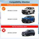 powoq Hood Protector Compatible with 2021-2026 Ford Bronco 2/4 Door Hood Shield ABS Glossy Black Deflector Replacement for 2021-2026 Ford Bronco Accessories