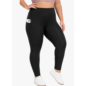 Heathyoga X-6XL Plus Size Leggings for Women with Pockets Tummy Control Plus Size Yoga Pants High Waist Workout Clothes 3XL