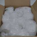 Zopeal 24 Pcs Fish Bowl Vase Glass Bubble Bowl Globe Glass Clear Bubble Vase Round Terrarium Goldfish Flower Centerpiece for Wedding Event Arrangement Office Home (2.36"h X 2.76"w and 3.15"h X 3.94"w)