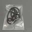 HIASTRA 4 Pack Magnetic Curtain Tiebacks Modern Handmade Rope Curtain Tie Backs Decorative Drapes Weave Holdbacks for Home Outdoor Bedroom Office Decorative Curtain, Grey