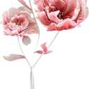 Artificial Silk Flower Decoration, Large Fake Flower with Standing Stems and Base,Giant Flowers 5.5Ft for Wedding Background Decor, Shop Window Display,Photography Props, Banquet (RED)
