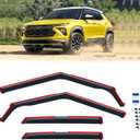 in-Channel Rain Guards for 2021-2026 Chevy Trailblazer, Window Visor Shields Vent Deflector Shade Wind Dark Smoke 2022 2023 2024 2025 21 22 23 24 25 26, Tape-On Inside-Mount, 4PCS